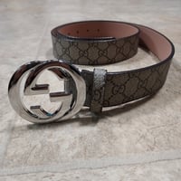 Image 4 of Gucci Belt Brown/Silver