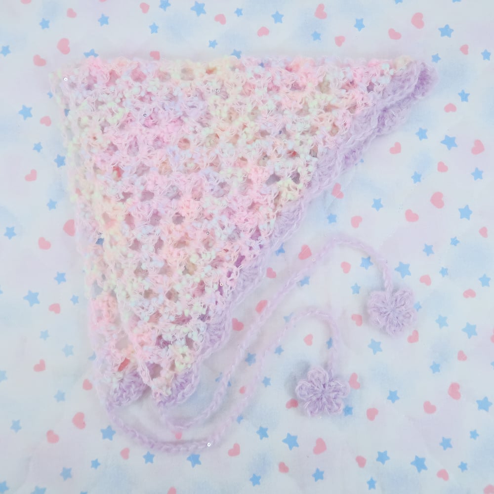 Crochet Bandana Headdress: Yumekawa