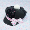 Newsboy Mix Hat: Ribbon Rose