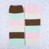 Knit Leg Warmers: Ice Cream