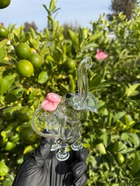 Image 1 of Clear micro with blush bow