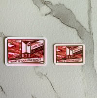 Image 2 of BTS 'What Is Your Love Song - Tape' Sticker