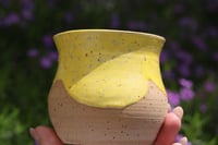 Image 2 of Speckled Yellow Bud Vase