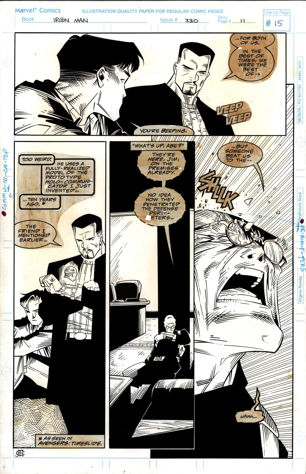 Image of IRON MAN #330 p11 Original Art