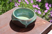 Image 1 of Small Jade and Brown Trinket Bowl