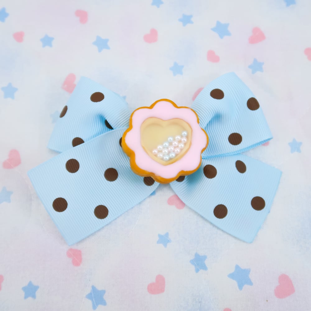 Shaker Cookie Clip: Blue X Pink