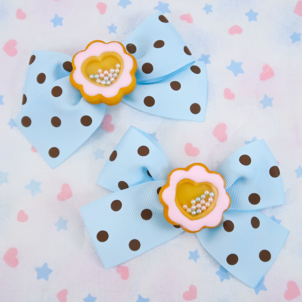 Shaker Cookie Clip: Blue X Pink