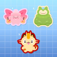 Image 1 of Pokopia Autocollants individuels (RÉSISTANT À L’EAU) - Choisis 1 des 3 designs ( Set 8 )