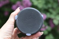 Image 5 of 11.5 Oz Light Blue and Black Swirl Tumbler