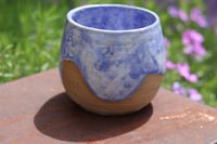 Image 1 of 8.5 Oz Blue Speckled Tumbler