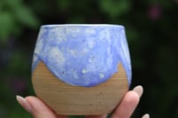 Image 2 of 8.5 Oz Blue Speckled Tumbler
