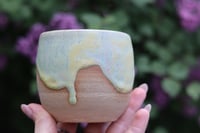 Image 4 of 9.5 Oz Pale Green Speckled Tumbler