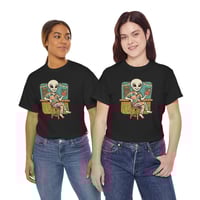 Image 3 of Alien Tiki Tee — Retro Tropical Bar Graphic Shirt