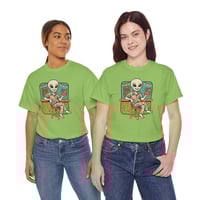 Image 5 of Alien Tiki Tee — Retro Tropical Bar Graphic Shirt