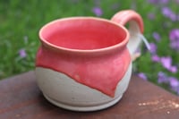 Image 2 of 14 oz Speckled Pink Drip Mug
