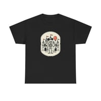 Image 1 of Skeleton at the park T-Shirt — Retro Graphic Tee