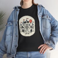 Image 2 of Skeleton at the park T-Shirt — Retro Graphic Tee