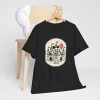 Image 3 of Skeleton at the park T-Shirt — Retro Graphic Tee