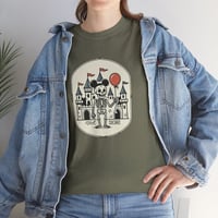 Image 4 of Skeleton at the park T-Shirt — Retro Graphic Tee