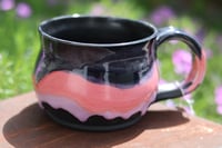 Image 1 of "Flaw"some 15 Oz Black/Pink/Purple Drip Mug