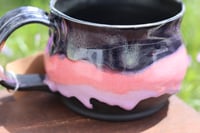 Image 2 of "Flaw"some 15 Oz Black/Pink/Purple Drip Mug