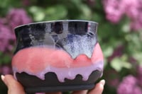 Image 3 of "Flaw"some 15 Oz Black/Pink/Purple Drip Mug
