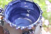 Image 2 of 14 Oz Black & Purple Cake Decor Mug