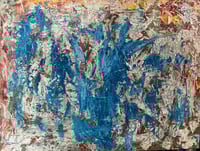 Painting Breakthrough in Blue 