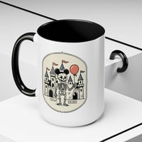 Image 6 of Skelton's Magical Day At The Theme Park. Accent Mug (11/15oz)