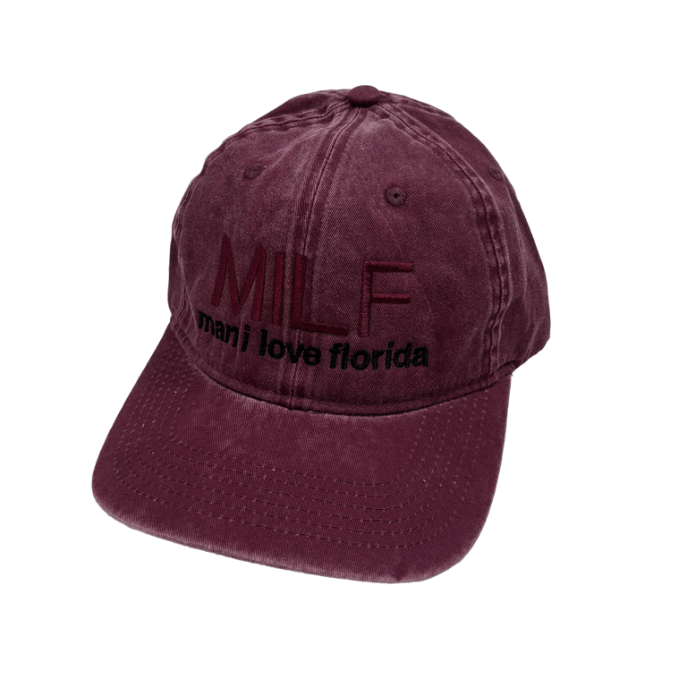 MILF hat (maroon)