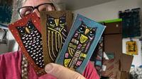 Tiny Free Verse Owls / 3-Piece Micro Art Set & Zine Series, Vol. 2 / #49 of 65