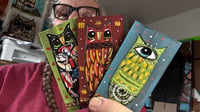 Tiny Free Verse Owls / 3-Piece Micro Art Set & Zine Series, Vol. 2 / #51 of 65