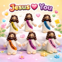 Image 5 of Jesus Loves You Mini Figurines (25)