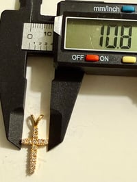 Image 2 of The Grace - 14k Gold Diamond Cross Pendant - Estate Piece