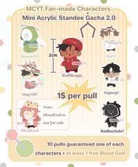Image 1 of [Ready-stock] MCYT Fan-made Gacha Standee 1.0+2.0