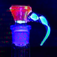 Image 1 of UV > GREASY POOFS & ILLUMINATI SPIRAL 18MM SLIDE