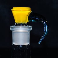 Image 1 of YELLOW OPAL & BLUE STARDUST 18MM SLIDE