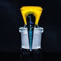 Image 2 of YELLOW OPAL & BLUE STARDUST 18MM SLIDE