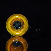 Image 3 of YELLOW OPAL & BLUE STARDUST 18MM SLIDE
