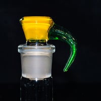 Image 1 of YELLOW OPAL & GREEN STARDUST 18MM SLIDE