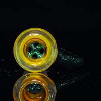 Image 3 of YELLOW OPAL & GREEN STARDUST 18MM SLIDE