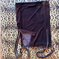 Image 1 of *:･Ruched Crop ☆ Brown Velvet ੈ✩‧₊˚