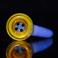 Image 3 of YELLOW OPAL & PURPLE CHEESE 18MM SLIDE