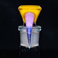 Image 2 of YELLOW OPAL & ROSE QUARTZ 18MM SLIDE