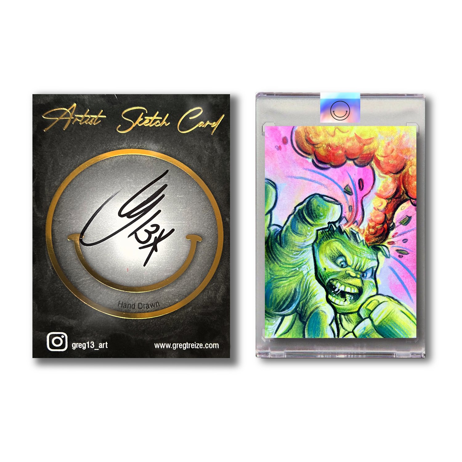SKETCH CARD_GPK_Adam Bomb Hulk