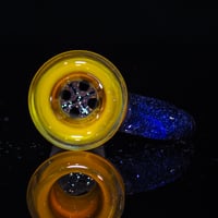 Image 3 of YELLOW OPAL & PURPLE LOLLIPOP 18MM SLIDE