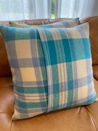 Image 2 of Blue Floral Cushion Pair 