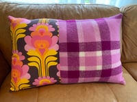 Image 1 of Magenta Retro Cushion