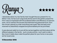 Image 5 of A4 (21x30cm) custom family tree print: keepsake gift