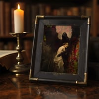 Image 2 of Death and the Maiden Art Print – Gothic Memento Mori Illustration